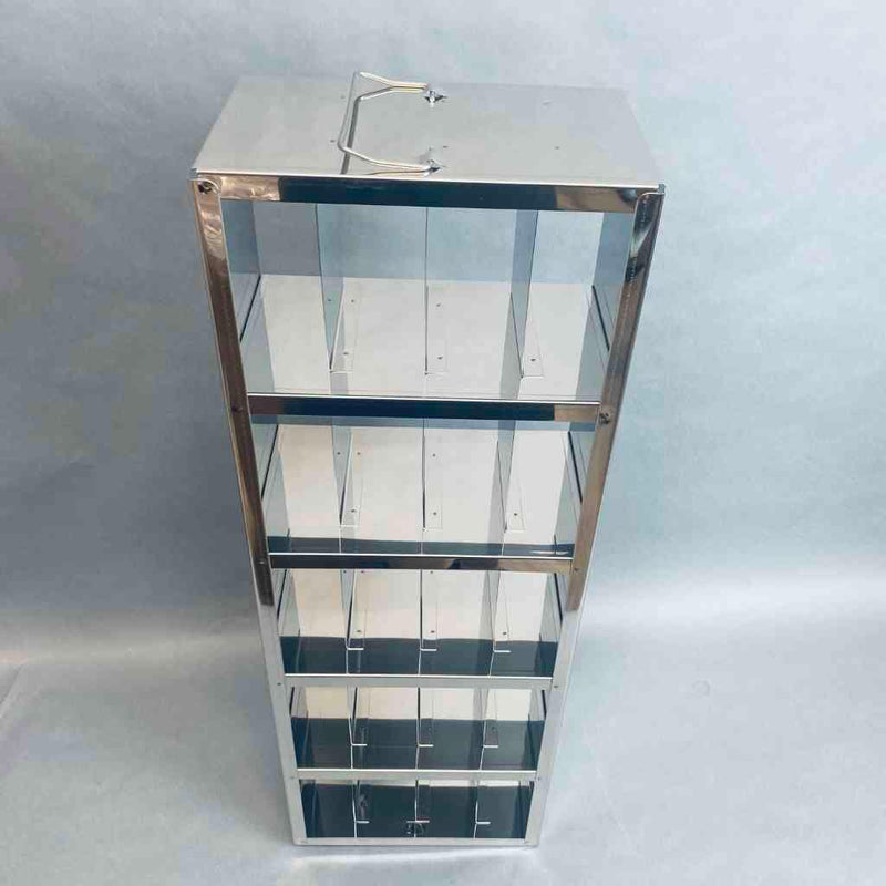 Crystal Technology 20-Place Freezer Rack for Standard 2 in. Boxes 5 Long x 4 High Configuration Case of 4 Racks Lab Freezers & Refrigerators Crystal Technology