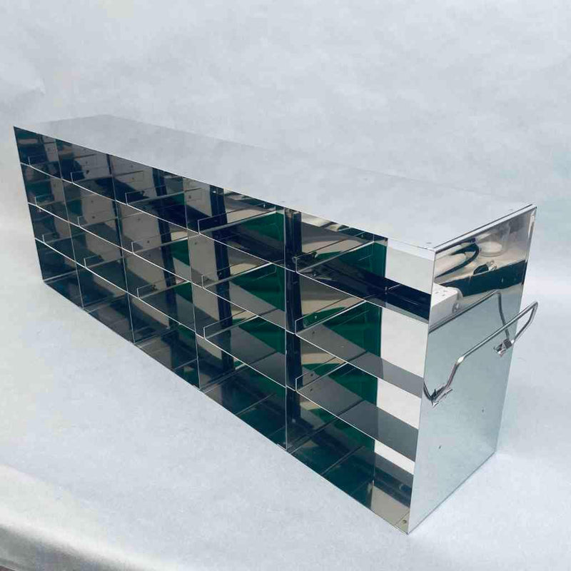 Crystal Technology 20-Place Freezer Rack for Standard 2 in. Boxes 5 Long x 4 High Configuration Case of 4 Racks Lab Freezers & Refrigerators Crystal Technology