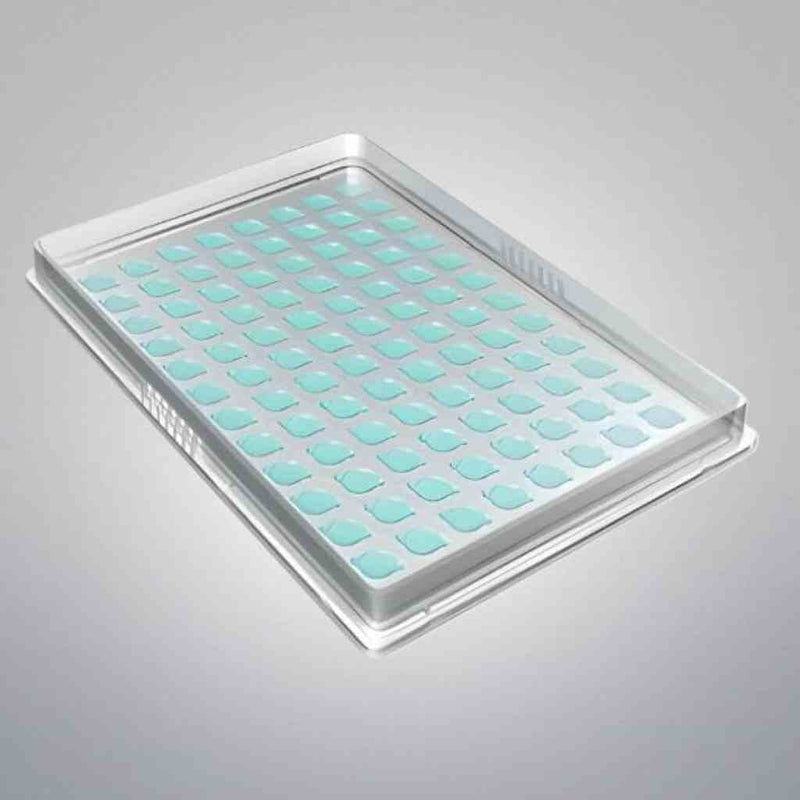 Curiox Laminar Wash Microplate with Lid 96 Well Total of 10 Plates Microplate Washers Curiox