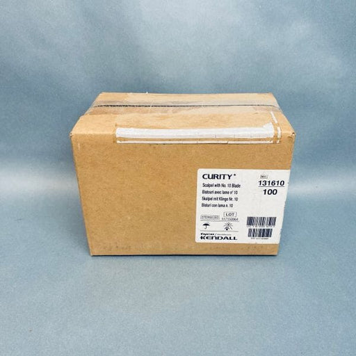Curity Scalpel Stainless Steel Medium Blade No. 10 Case of 100 Scalpels Scalpels, Surgical Blades & Handles Life Sciences Trading