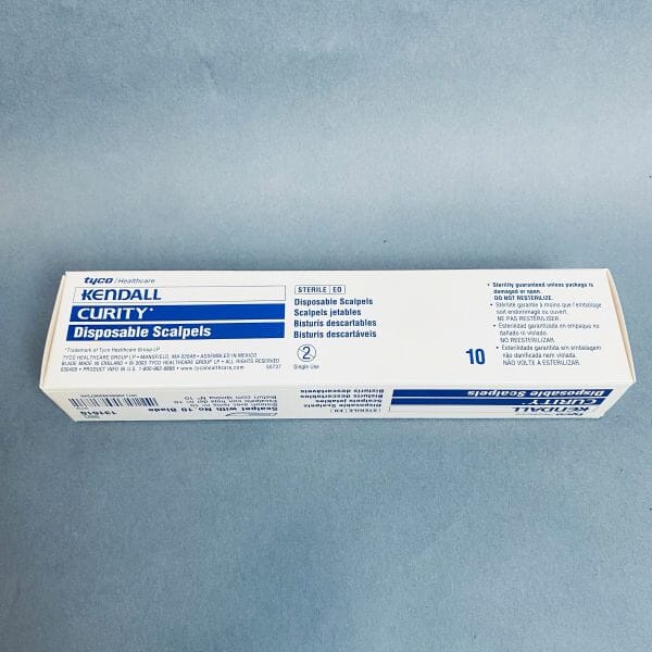 Curity Scalpel Stainless Steel Medium Blade No. 10 Case of 100 Scalpels Scalpels, Surgical Blades & Handles Life Sciences Trading