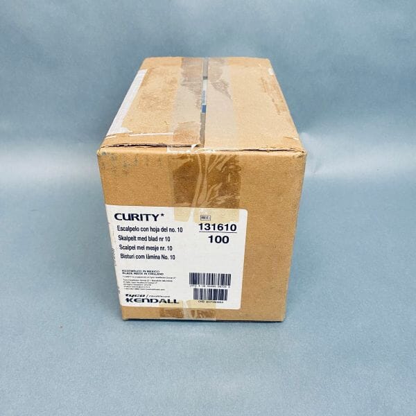 Curity Scalpel Stainless Steel Medium Blade No. 10 Case of 100 Scalpels Scalpels, Surgical Blades & Handles Life Sciences Trading