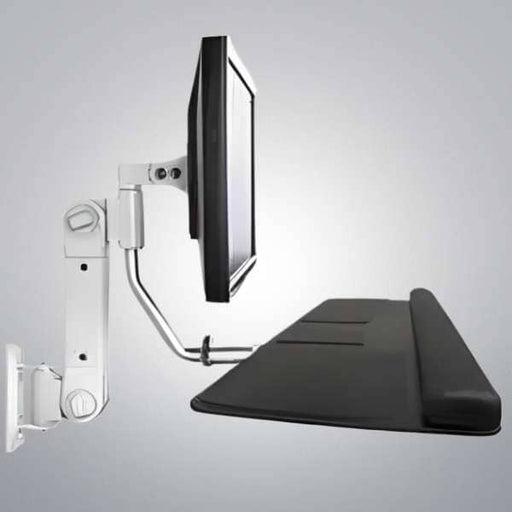 Custom Products Adjustable Pole Mount LCD Monitor Arm with Keyboard Tray Lab Equipment: Other Lab Equipment Custom Products