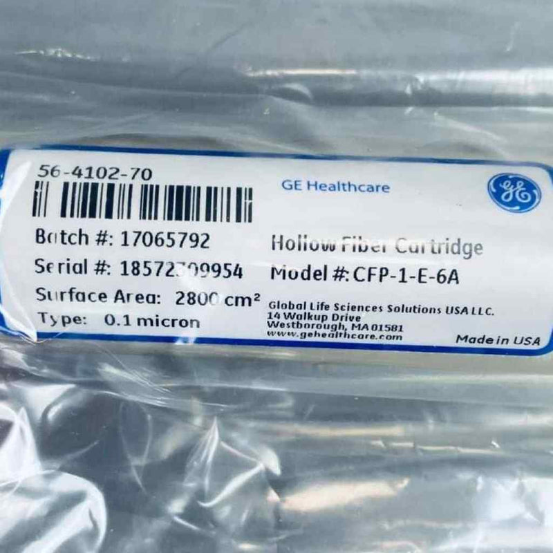 Cytiva GE Hollow Fiber Filter Tangential Flow Cartridge 0.1um Filters Cytiva