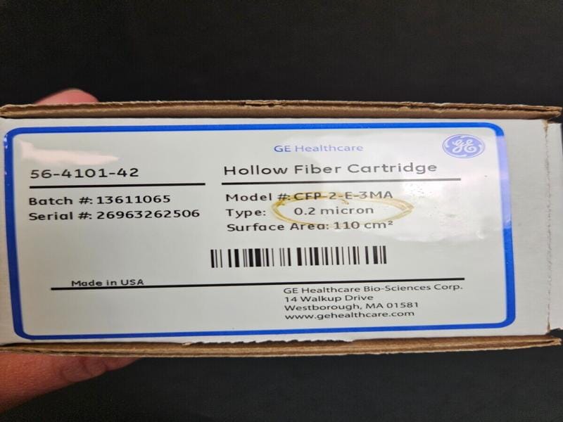 Cytiva GE Hollow Fiber Filter Cartridge Tangential Flow — Life