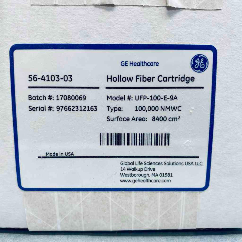 Cytiva Hollow Fiber Cartridge 56-4103-03 100 kDa 8400 cm2 Filters Cytiva