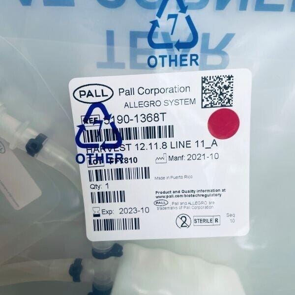 Cytiva Pall Allegro 2D Biocontainer with AdvantaPure Tubing Set of 3 Bioreactors & Fermenters Cytiva