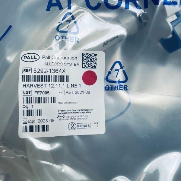 Cytiva Pall Allegro System Harvest Line 1 with Kleenpak Presto Connectors Bioreactors & Fermenters Cytiva