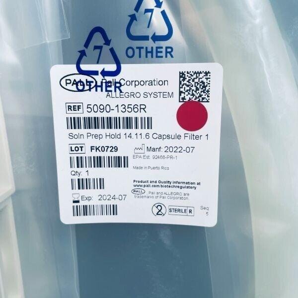 Cytiva Pall Flurodyne EX EDT KleenPak Nova Filter 0.1 um 9500 cm2 Filter Area Filters Cytiva