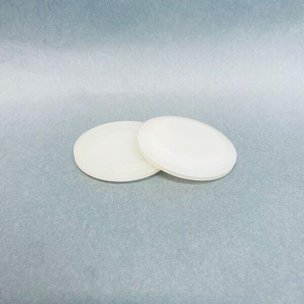 Cytiva Tri-Clamp Blank-Off Cap 64 mm Polyvinylidene Difluoride Lot of 4 Caps Sanitary Fittings Cytiva