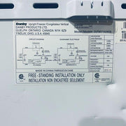 Danby Upright Freezer 7.1 Cu. Ft. -20 C with 6 Quick Freeze Shelves Upright & Chest Freezers Danby