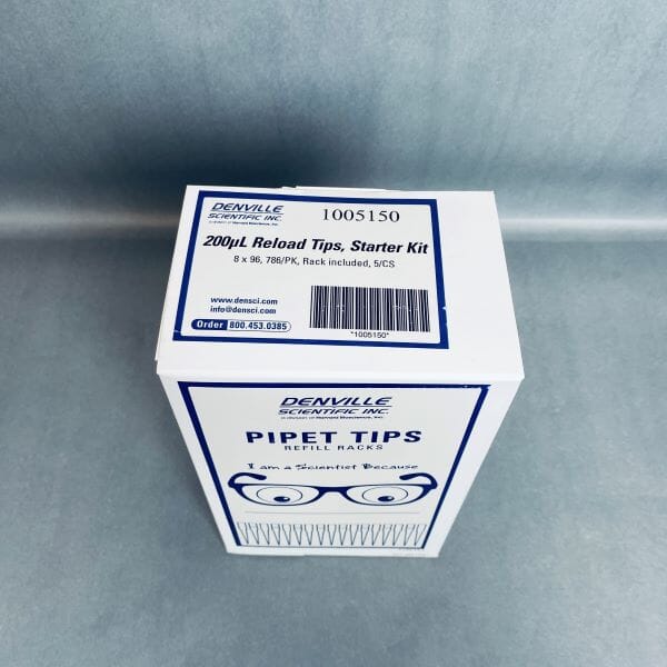 Denville Pipette Tips 200 ul 40 Reload Racks Pipettes & Pipette Tips Denville Scientific