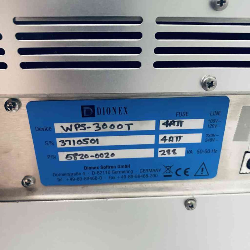 Dionex HPLC Autosampler WPS-3000T Autosamplers Dionex