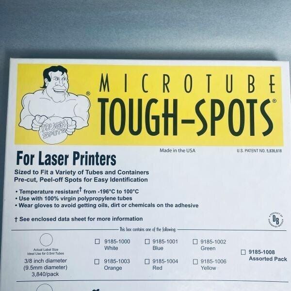 Diversified Biotech Tough-Spots Laser Label 13 mm Diameter Pack of 2880 Labels Other Medical & Lab Equipment Diversified Biotech