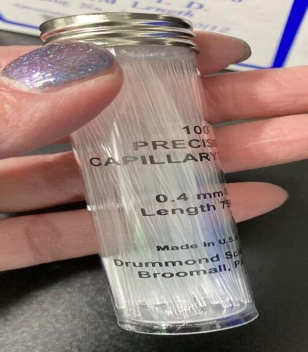 Drummond Capillary Tube 0.4 mm ID Total of 1000 Capillaries — Life Sciences Trading