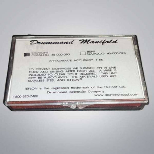 Drummond Manifold Tip Cleaning Wire Autoclavable Includes Manifold Case Pipettes & Pipette Tips Drummond