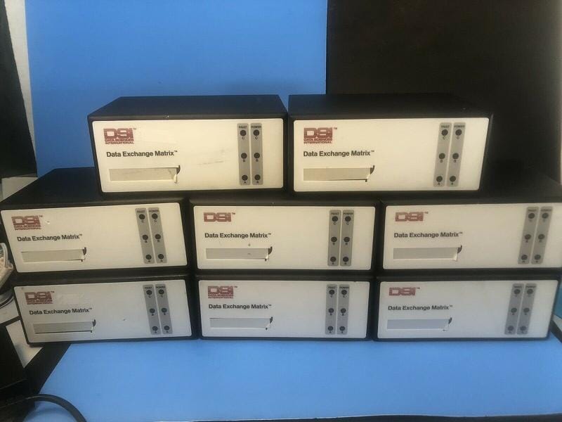 DSI Data Exchange Matrix 20 Channel Lot of 8 with 1 Power Supply 271-0117-001 Lab Equipment::Other Lab Equipment DSI