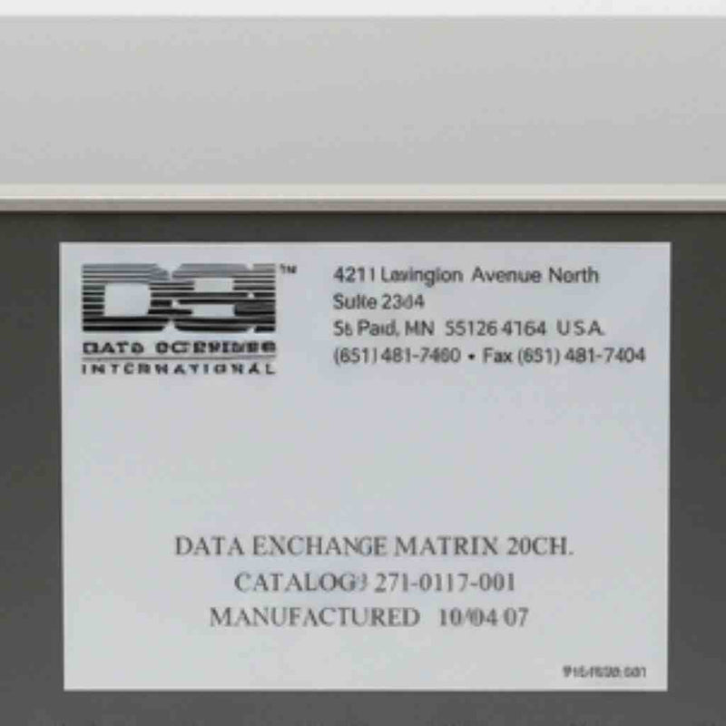 DSI Data Exchange Matrix 20 Channel Lot of 8 with 1 Power Supply 271-0117-001 Other Data Acquisition DSI
