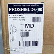 DuPont ProShield 60 Medium Coverall Case of 25 PPE DuPont