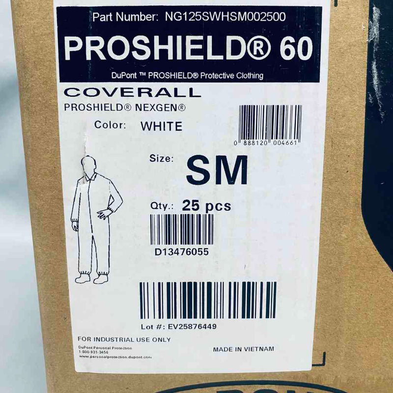 DuPont ProShield 60 Small Coverall Case of 25 PPE DuPont