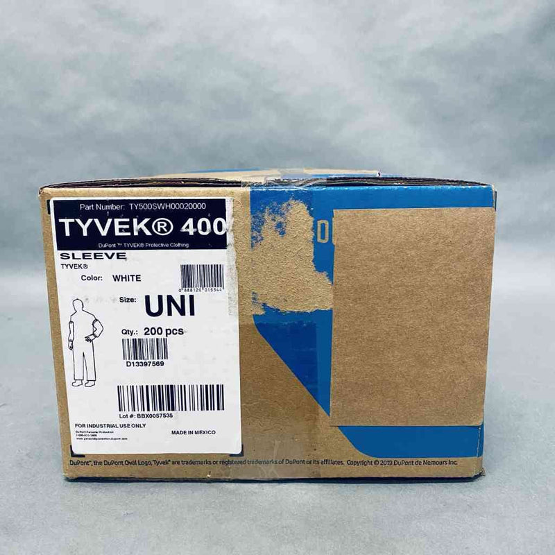 DuPont Tyvek 400 Arm Sleeve White Case of 200 Sleeves PPE DuPont