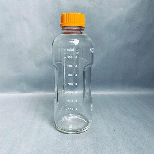 Duran Youtility Bottle 1000 ml Graduated with Screw Cap Total of 2 Bottles Glassware Duran