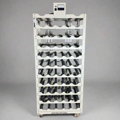 DWK Wheaton Roller Bottle Top Drive 5 x 11 6" Spacing 55 positions Cell Culture Tools DWK Wheaton