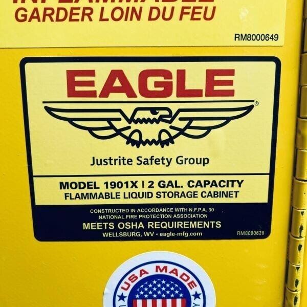 Eagle Bench Top Fire Cabinet 2 Gallon with Key Lab Equipment: Other Lab Equipment Eagle