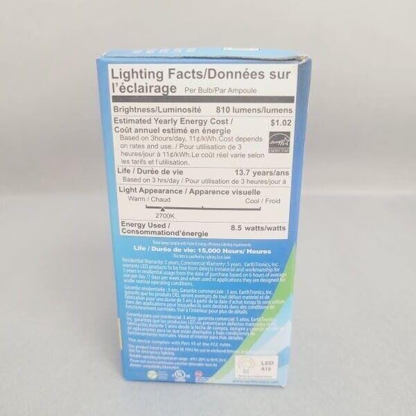 EarthBulb LED Light Bulb 8.5W 810 Lumens 2700K GU24 Base Total of 17 Bulbs Light Bulbs EarthBulb