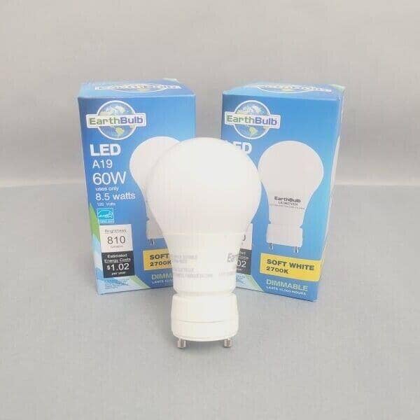 EarthBulb LED Light Bulb 8.5W 810 Lumens 2700K GU24 Base Total of 17 Bulbs Light Bulbs EarthBulb