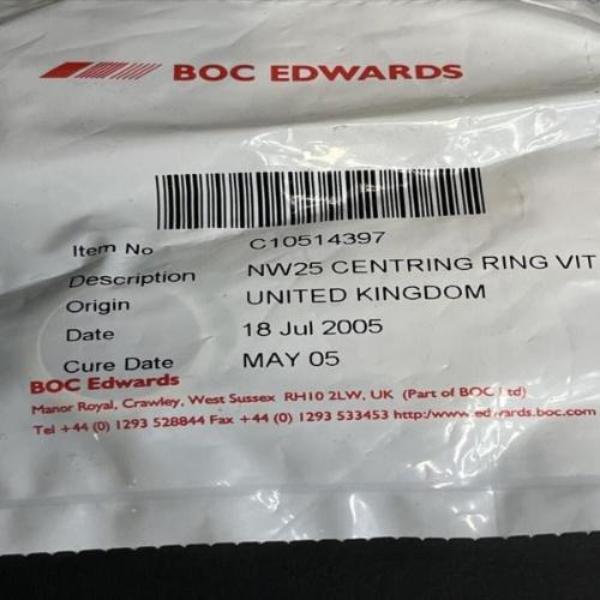 Edwards NW25 Centring Ring FKM GP AL VIT - New Lot of 4 Other Edwards