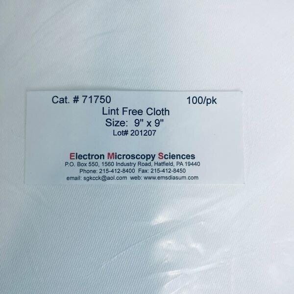 Electron Microscopy Sciences 9 x 9 in. Cloth Lint Free Twill Jean Cotton Wipe Pack of 100 Other Medical & Lab Equipment Electron Microscopy Sciences