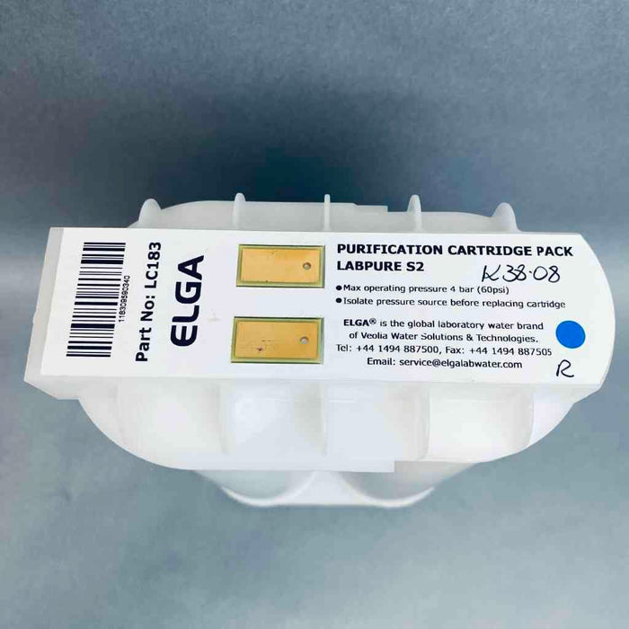 Elga LabPure S2 Purification Cartridge Pack Max Pressure 4 Bar Water Filters & Filtration Parts Elga