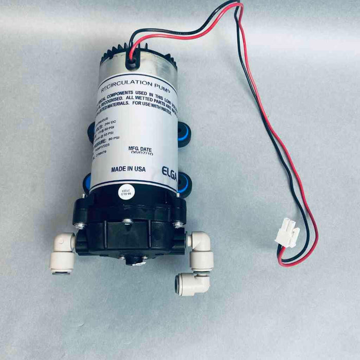 Elga Recirculation Pump 24V 1.8A @ 80PSI Flow 2.0 l/min @ 50PSI Water Filters & Filtration Parts Elga