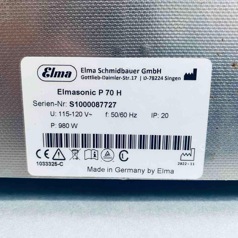 Elma Elmasonic Ultrasonic Cleaner 6.9 L FB11205 Ultrasonic Cleaners Elma