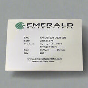 Emerald Scientific Syringe Filter 0.22 um 200 Filters Filters Emerald Scientific