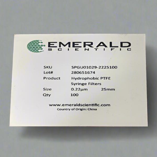 Emerald Scientific Syringe Filter 0.22 um 200 Filters Filters Emerald Scientific