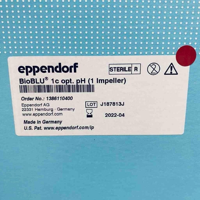 Eppendorf BioBLU Bioreactor 1c Single Use Optical pH Sterile Pack of 4 Bioreactors Bioreactors & Fermenters Eppendorf