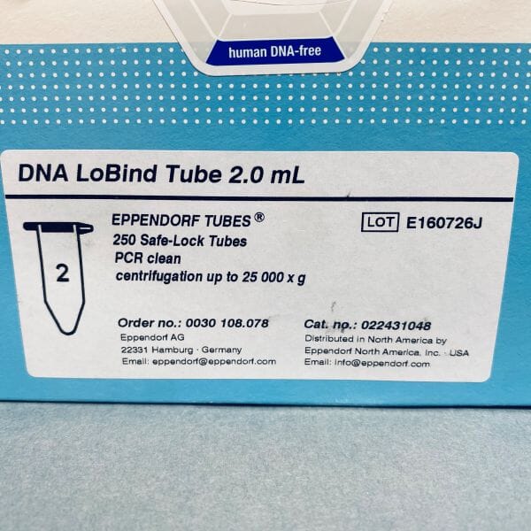 Eppendorf Centrifuge LoBind Tube Safe-Lock 2 ml PP Pack of 250 Tubes Test Tubes Eppendorf