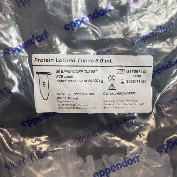 Eppendorf Centrifuge Tube Protein LoBind 5 ml Safe-Lock PP Pack of 50 Tubes Lab Consumables::Tubes, Vials, and Flasks Eppendorf