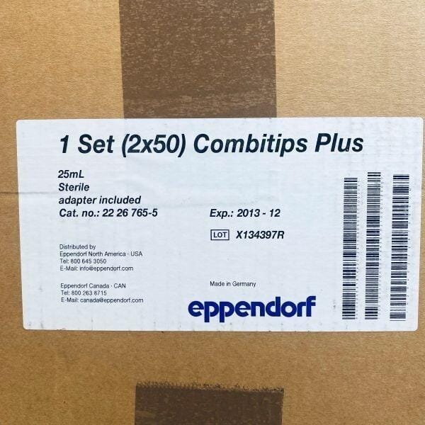 Eppendorf Combitips Plus Pipette Tips 25 ml with Adapter Total of 100 Pipettes Pipets & Pipette Tips Eppendorf