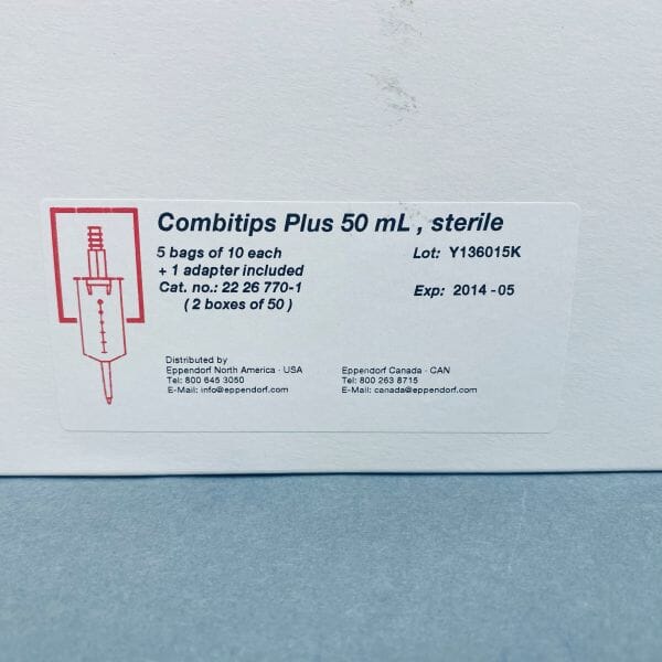 Eppendorf Combitips Plus Pipette Tips 50 ml with Adapter Total of 50 Tips Pipets & Pipette Tips Eppendorf