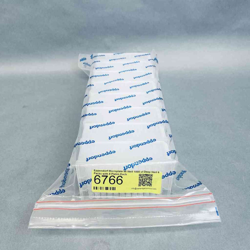 Eppendorf Microplate 96 Well 1000 ul Deep Well 6 Packs with 8 Plates Each Petri Dishes/Culture Plates Eppendorf