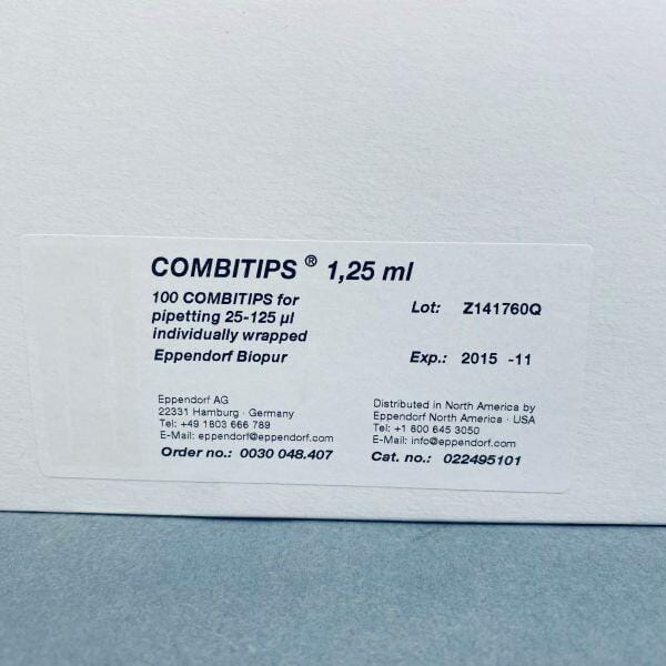 Eppendorf Pipette Tips Combitips Advanced Biopur 1.25 ml Sealed Lot of 76 Tips Pipets & Pipette Tips Eppendorf