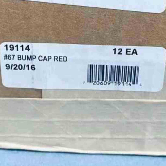 ERB Safety Bump Cap Red Standard Size Lot of 9 Helmets PPE ERB
