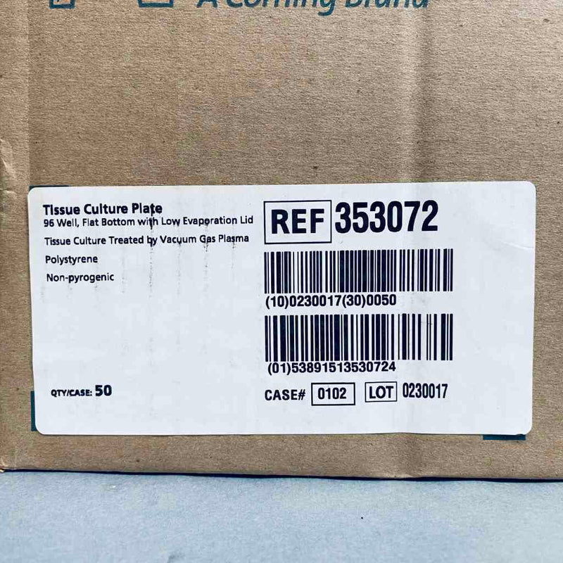 Falcon 353072 Microplate with Lid 96 Well Individually Sealed 50 Plates Petri Dishes/Culture Plates Falcon