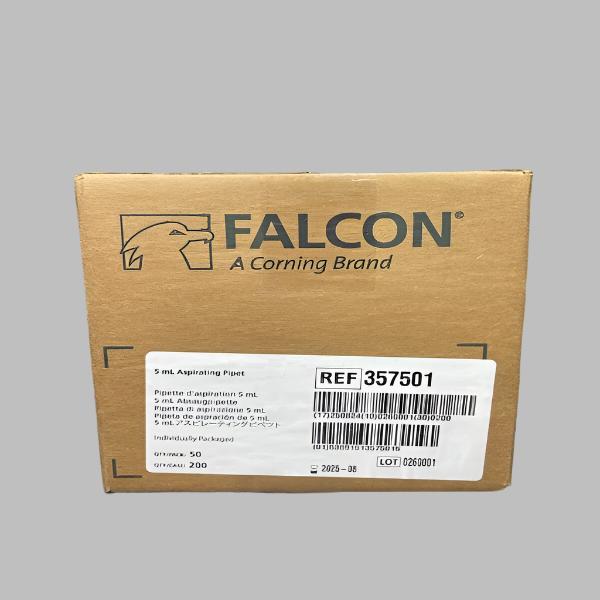 Falcon Aspirating Pipet 5 ml Polystyrene Case of 200 Pipettes — Life Sciences Trading
