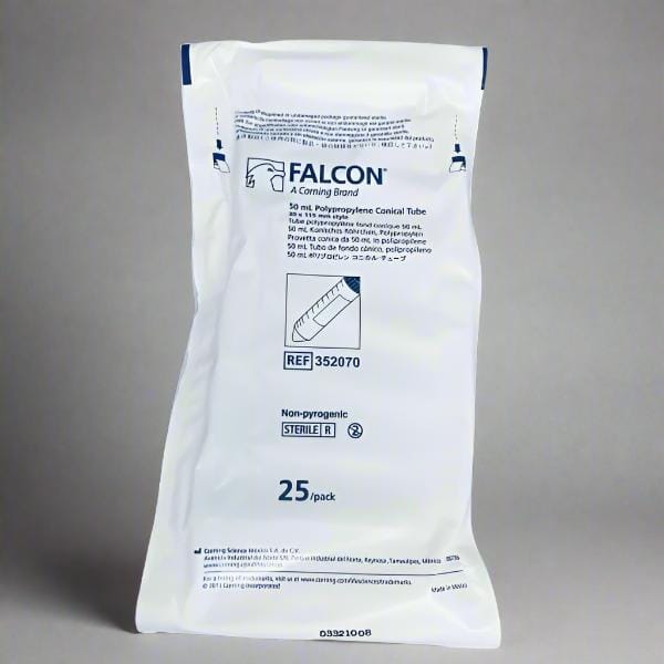 Falcon Centrifuge Tube 50 ml PP Case of 500 Conical Tubes Centrifuge Tubes Falcon