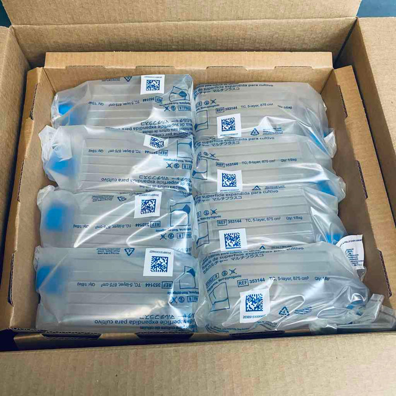 Falcon Culture Flask 5 Layer with Vented Cap 875 cm2 Case of 8 Flasks Petri Dishes/Culture Plates Falcon
