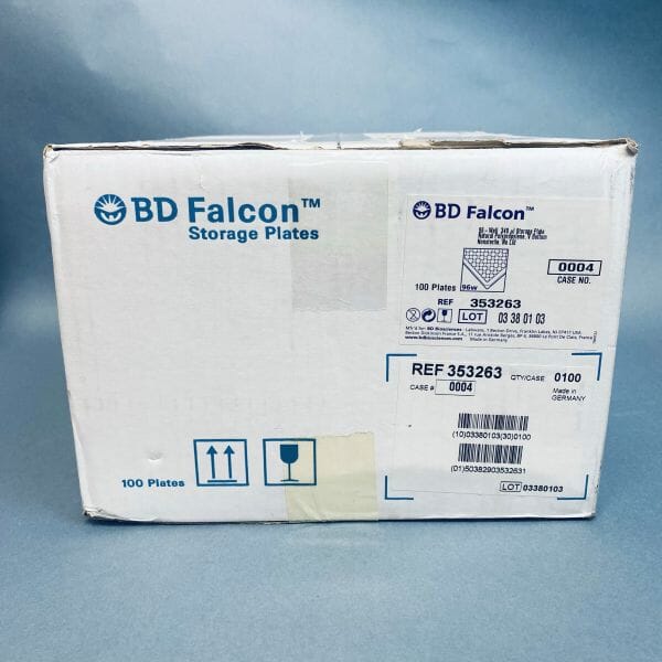 Falcon Microplate 96 Well 340 ul Polypropylene - Case of 100 Plates Petri Dishes/Culture Plates Falcon